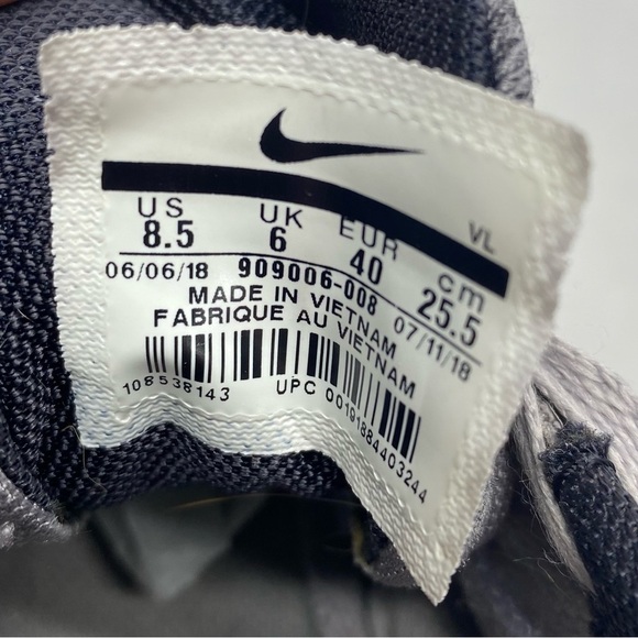 Nike women’s Runswift sneakers 8.5 gray and orange ATHLETIC RUN WALK ATHLEISURE - Picture 5 of 10